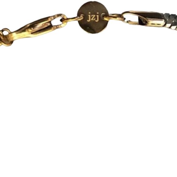 Jennifer Zeuner NIP 14K Hamilton Herringbone Yellow Gold Plated Necklace - Picture 7 of 13